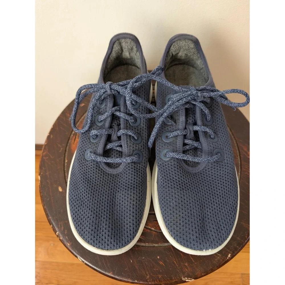 Allbirds Tree Runners Navy Blue Eucalyptus Sneakers Womens Size 9‎ TR W9